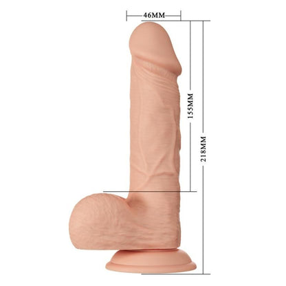 Dildo realistico BAILE Bellissimo Incontro Bahamut, flessibile e naturale, lungo 21,8 cm, per uso personale e intimo.