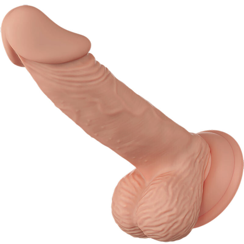 Dildo realistico BAILE Bellissimo Incontro Zebulon, flessibile, 19,4 cm, texture naturale, per uso erotico e intimo.