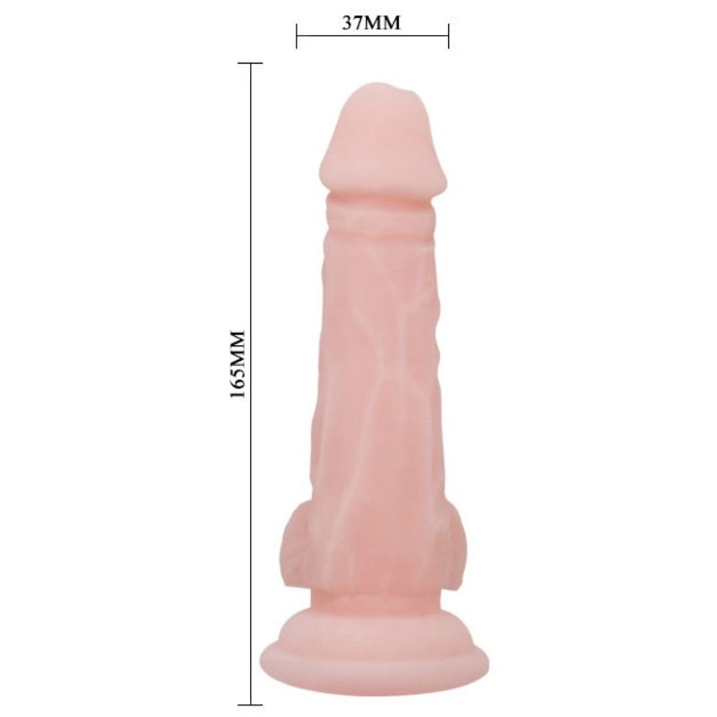 Dildo naturale super realistico BAILE da 16,5 cm con dettagli realistici e texture morbida, ideale per piacere e stimolazione.