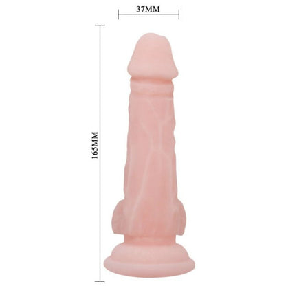 Dildo naturale super realistico BAILE da 16,5 cm con dettagli realistici e texture morbida, ideale per piacere e stimolazione.