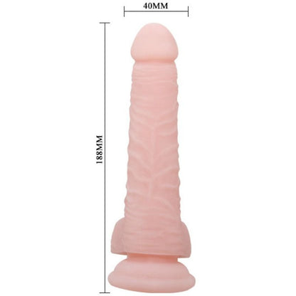 Dildo naturale super realistico BAILE, lunghezza 18,8 cm, con dettagli realistici e texture morbida, ideale per piacere personale