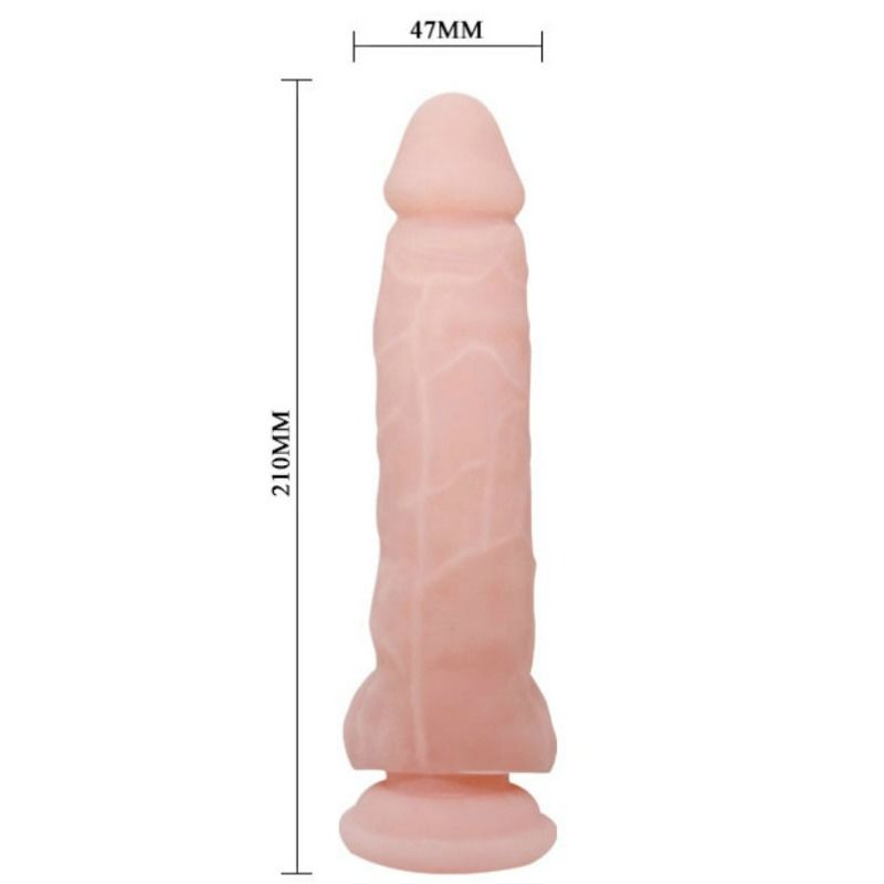 Dildo naturale super realistico BAILE da 21,5 cm con dettagli realistici e texture morbida, per uso sessuale.