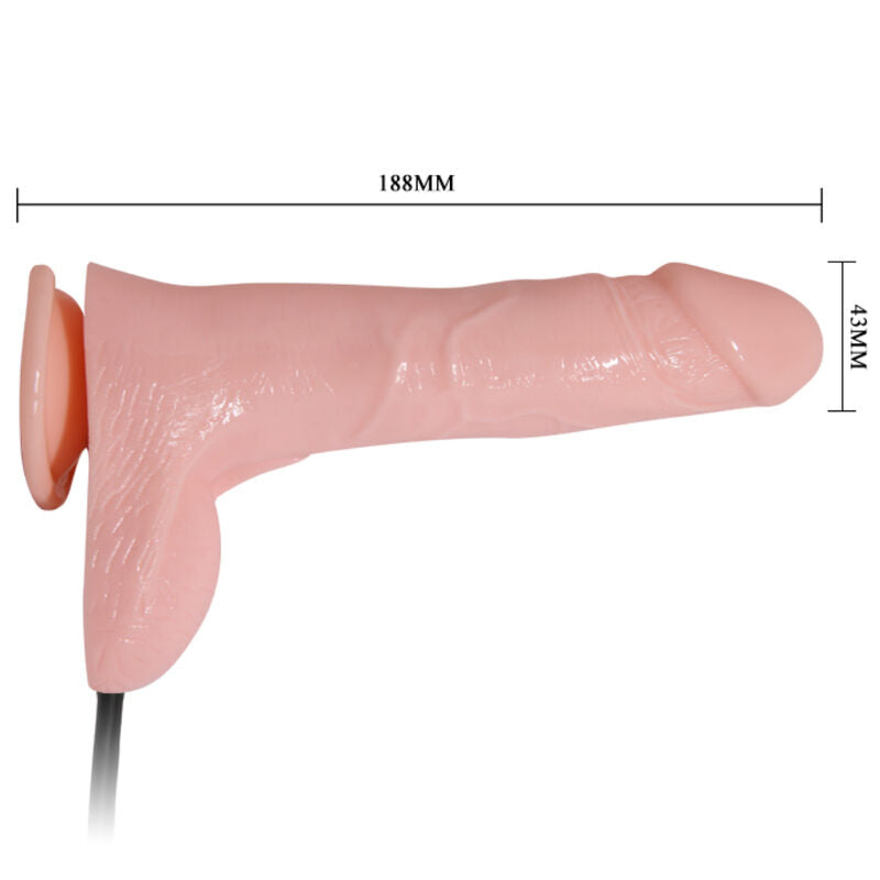 Dildo realistico gonfiabile BAILE con ventosa da 15 cm, dettagli realistici e facile da usare, per piacere e divertimento.