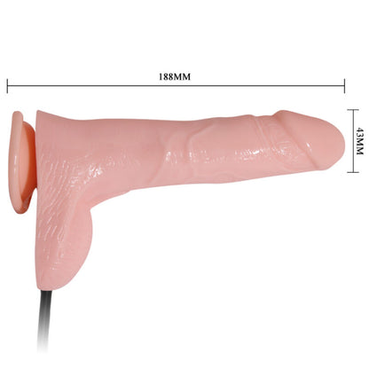 Dildo realistico gonfiabile BAILE con ventosa da 15 cm, dettagli realistici e facile da usare, per piacere e divertimento.
