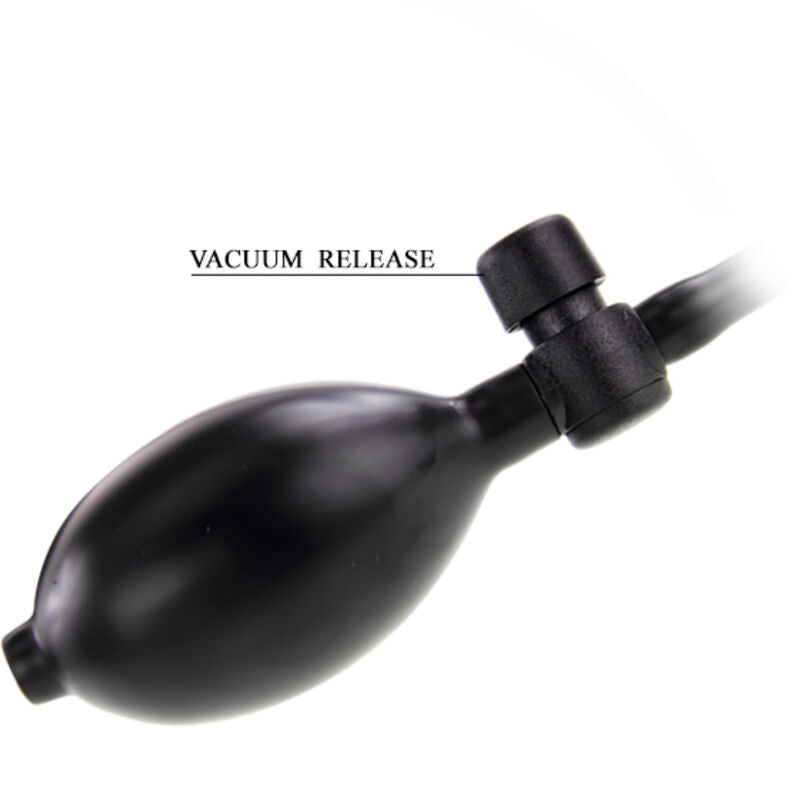 Dildo gonfiabile realistico da 15 cm con ventosa marca Baile Dildos, dettagli realistici e superficie morbida.