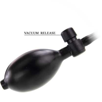 Dildo gonfiabile realistico da 15 cm con ventosa marca Baile Dildos, dettagli realistici e superficie morbida.