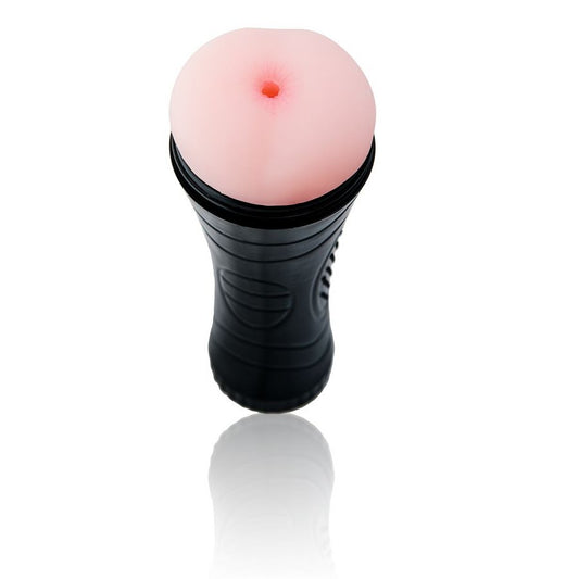 Masturbatore anale e vaginale BAILE FOR HIM, silicone realistico con dettagli anatomici, compatto e morbido.