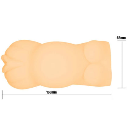 Mini masturbador maschile per donna incinta BAILE FOR HIM, dispositivo compatto e realistico, visibile in dettaglio nell'immagine.