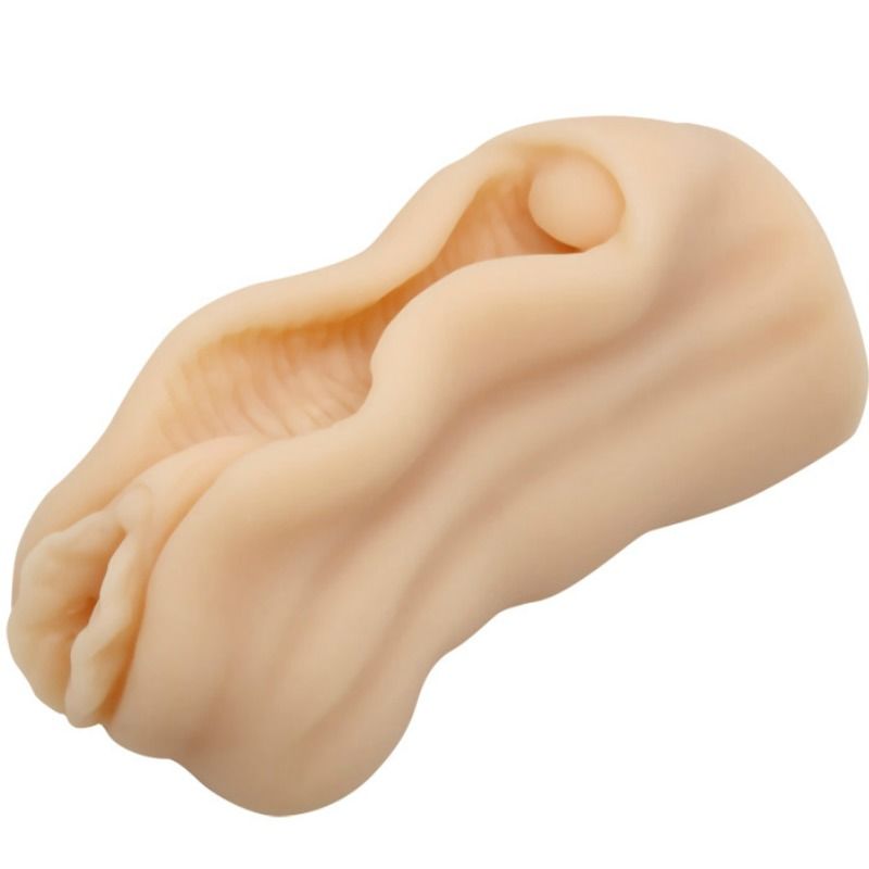 Mini masturbatore maschile BAILE FOR HIM con design di labbra e vagina, realizzato in materiale morbido e realistico.