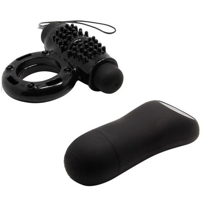 Telecomando Ring nero BAILE FOR HIM 20V, con design compatto e pulsanti, per dispositivi elettronici.