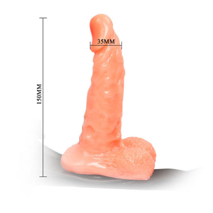 Imbragatura BAILE con pene realistico e mutandine regolabili, lunga 15,5 cm, parte della collezione BAILE HARNESS COLLECTION.