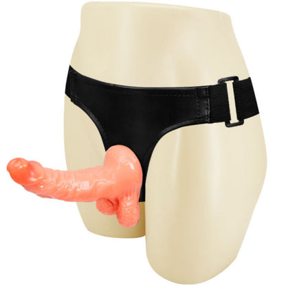 Imbragatura Baile con pene realistico e mutandine regolabili, modello Ultra Appassionate, lunga 15,5 cm, per giochi intimi.