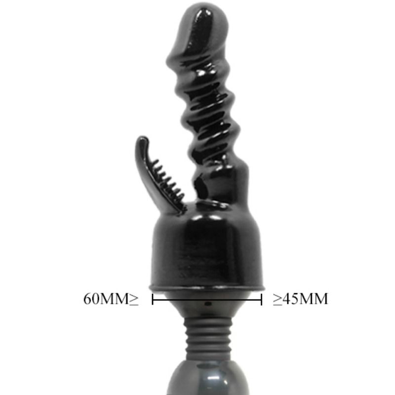 Testa potente intercambiabile BAILE POWER HEAD per stimolazione interna e del clitoride, design ergonomico e resistente