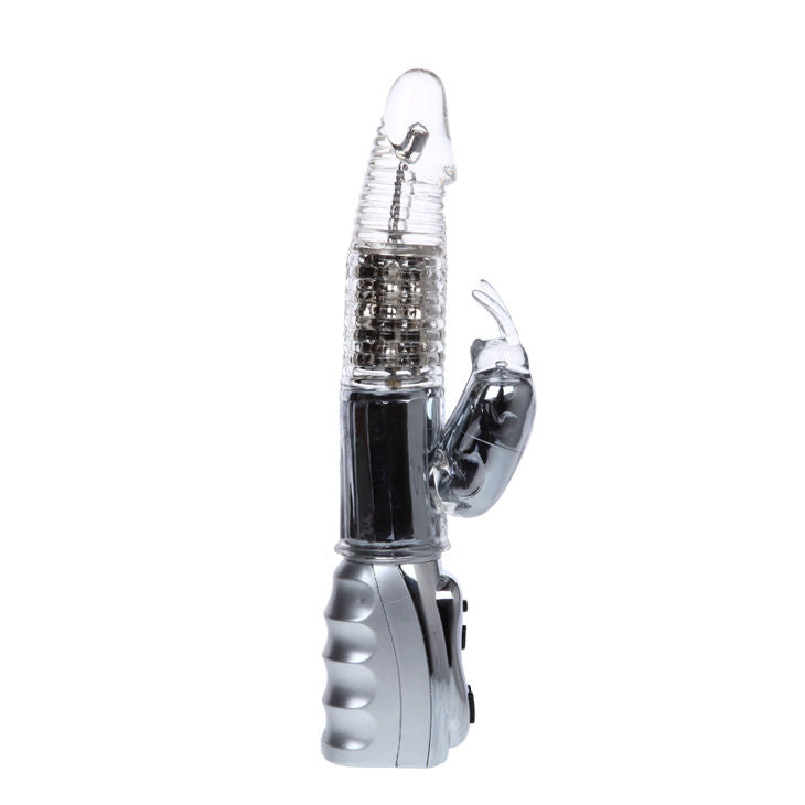 Missile trasparente rotante BAILE Amour, lunghezza 26,5 cm, con design elegante e movimento rotante.