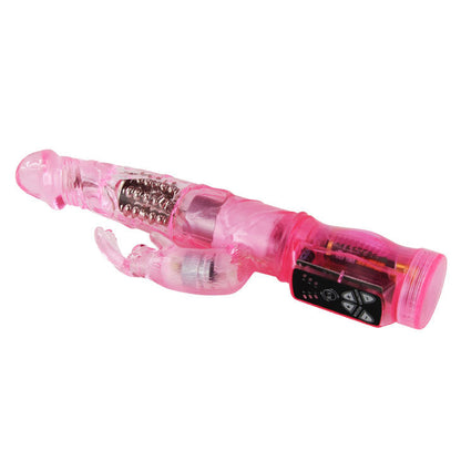 Mini rotatore coniglio rosa Baile ROTATIONS con superstimolatore, giocattolo vibrante e stimolante per adulti.