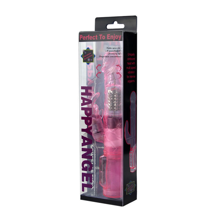 Mini rotatore coniglio rosa BAILE ROTATIONS con superstimulatore, vibratore compatto e stimolante per adulti.