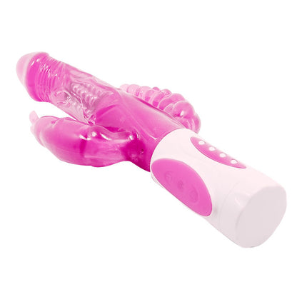 Vibratore rotante BAILE Pretty Bunny Triplo di BAILE ROTATIONS, design elegante con triplefunzioni di stimolazione.