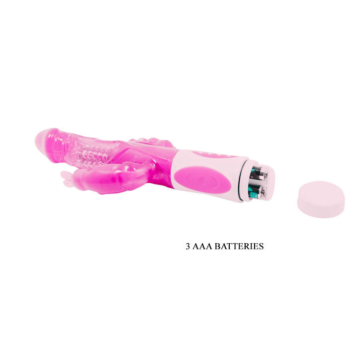 Vibratore rotante BAILE Pretty Bunny Triplo, stimolatore con design elegante e funzionalità multiple, marca BAILE ROTATIONS.