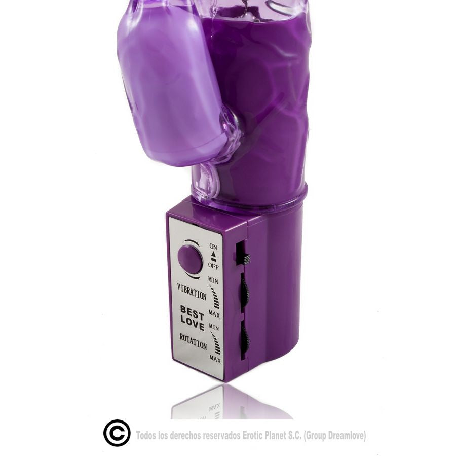 Rotatore coniglio lilla BAILE ROTATIONS con stimolatore, dispositivo per piacere e stimolazione sensoriale.