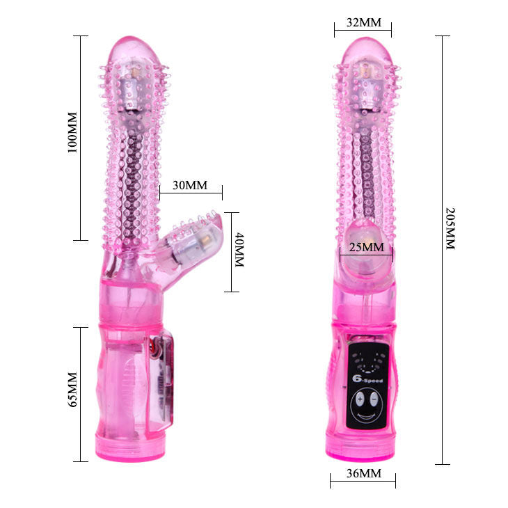Vibratore lilla BAILE Rotations, giocattolo intimo femminile, con design ergonomico e superficie liscia per piacere personale.