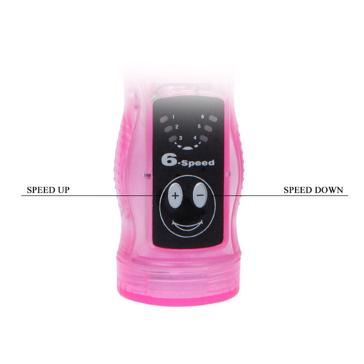 Vibratore rosa lilla BAILE amante intimo, design compatto e ergonomico, ideale per stimolazione personale.