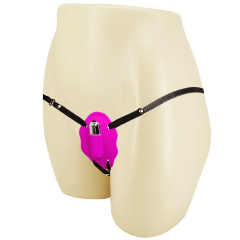 Dispositivo Baile Amore cablaggio rider con vibrazione, con controlli e finiture nere, per stimolazione intima.