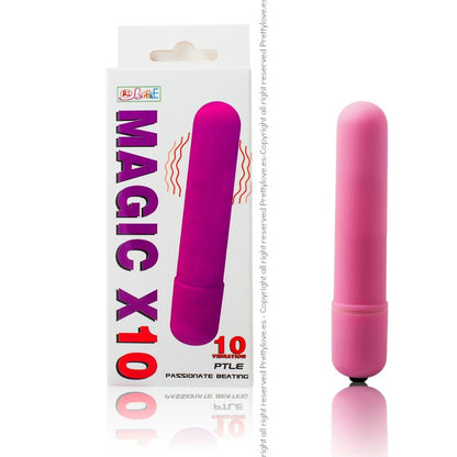 Vibratore Bullet Magic X10 di BAILE STIMULATING, dispositivo compatto e potente per stimolazione piacevole, visibile in dettaglio.