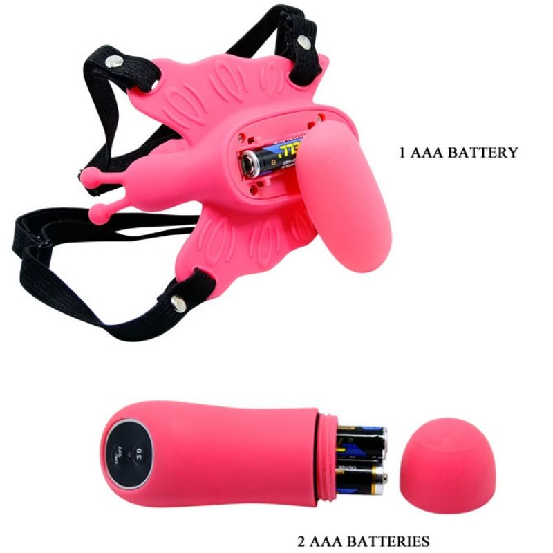 Cavo a farfalla per telecomando BAILE STIMULATING, design elegante e dettagli colorati, ideale per giochi di stimolazione e piacere.