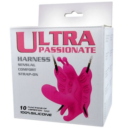 Imbragatura a farfalla vibrante BAILE STIMULATING, design colorato e dettagliato, perfetta per sensazioni intense e appassionate.