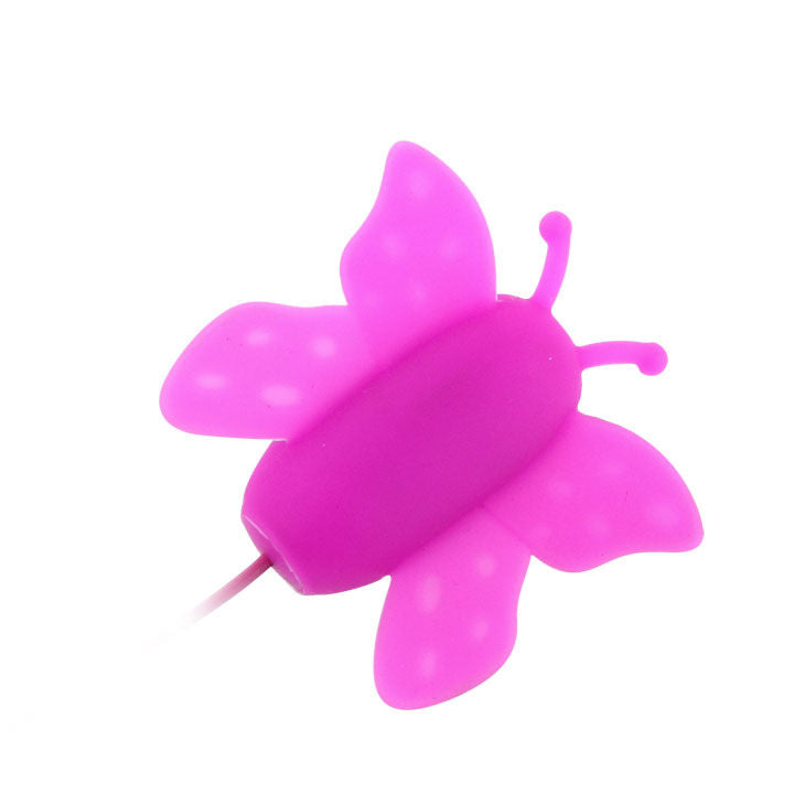 Stimolatore clitoride a farfalla BAILE LOVE EGGS, 12 velocità, telecomando, colore lilla, design elegante e funzionale.