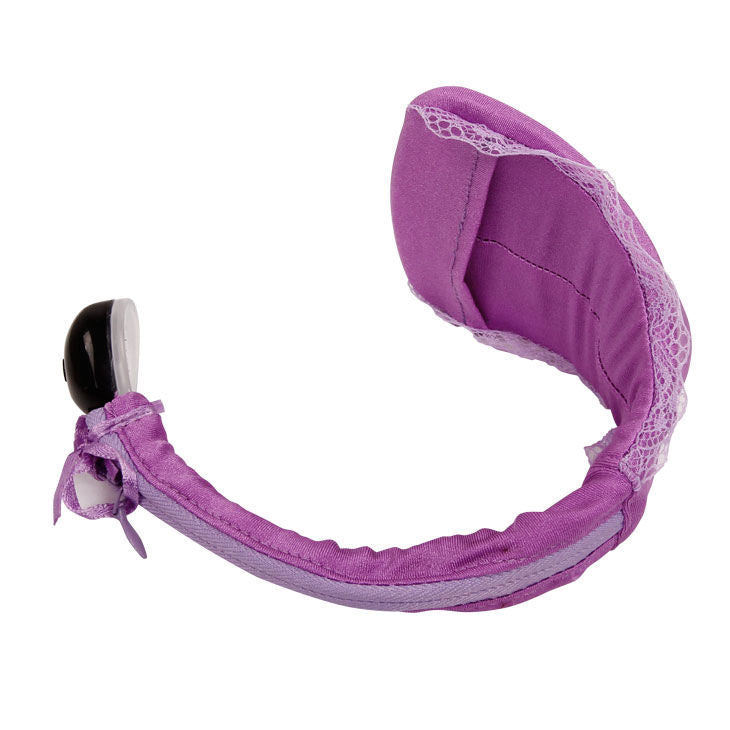Perizoma viola BAILE con vibratore e telecomando, tessuto morbido e dettagli eleganti, prodotto della linea BAILE STIMULATING.