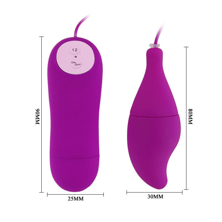 Conchiglia vibrante viola BAILE Pleasure Shell12, stimolatore nuovo e salvaspazio, marca BAILE Stimulating.