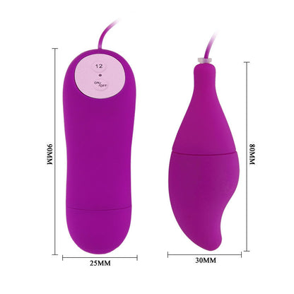 Conchiglia vibrante viola BAILE Pleasure Shell12, stimolatore nuovo e salvaspazio, marca BAILE Stimulating.