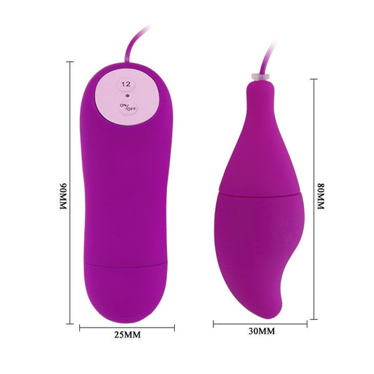 Conchiglia vibrante viola BAILE Pleasure Shell12, stimolatore nuovo e salvaspazio, marca BAILE Stimulating.