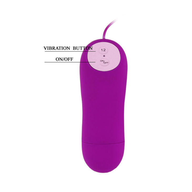 Conchiglia stimolante viola BAILE Pleasure Shell12, nuovo, con dettagli di texture visibili e finitura lucida.