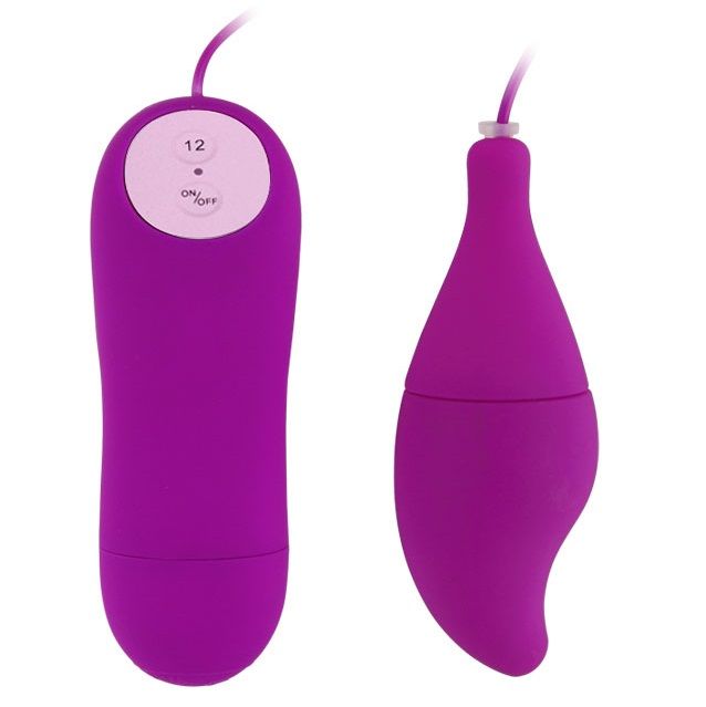 Conchiglia vibrante BAILE Pleasure Shell12 Viola, stimolante e nuova, per piacere e relax, con dettagli colorati e design ergonomico.