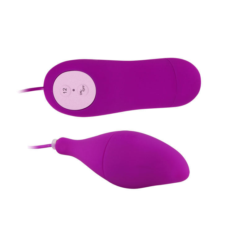 Conchiglia vibrante BAILE Pleasure Shell 12 viola, stimolatore sessuale con design elegante e nuovo.