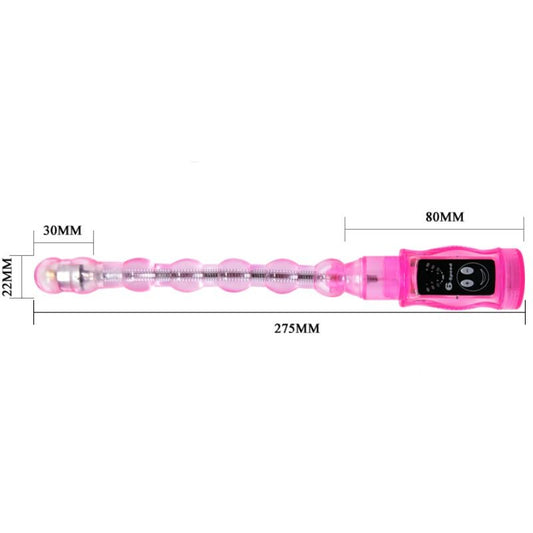 Stimolatore Baile Distortion Triplo rosa di Baile Stimulating, dispositivo vibrante con design a tre motori color rosa.