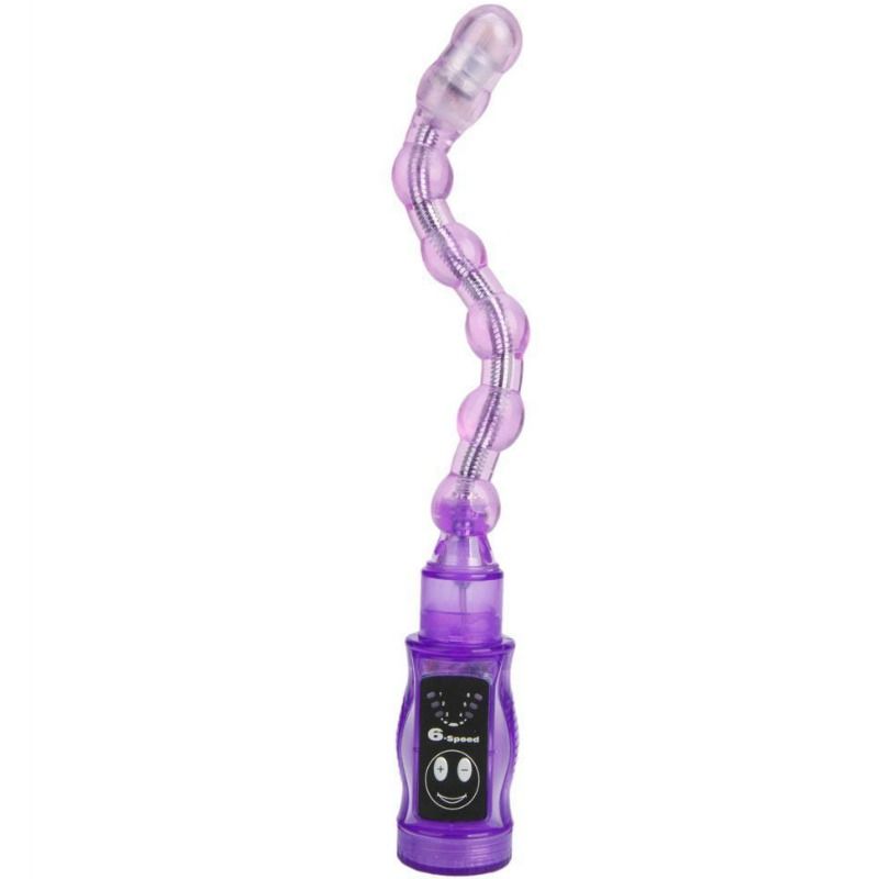 Stimolatore triplo Distortion Lilla di Baile Stimulating, dispositivo per piacere personale, con design colorato e dettagli in rilievo.
