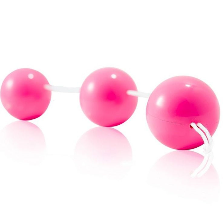Striscia di sfere anali rosa BAILE STIMULATING, in ABS, con superficie liscia e design ergonomico per stimolazione anal