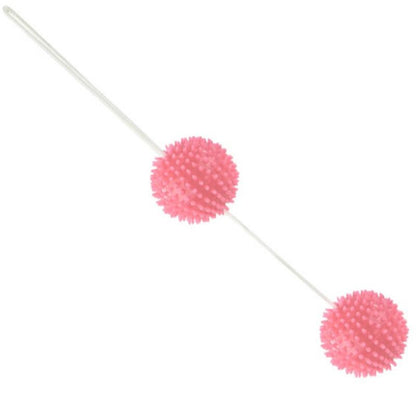 Sfere rosa strutturate da 3,6 cm del brand BAILE STIMULATING, pensate per stimolazione e piacere profondo.