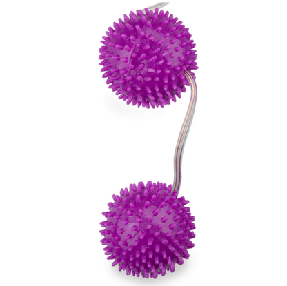 Sfere strutturate viola BAILE - Un piacere profondo, diametro 3,60 cm, stimolante e naturale, per giochi intimi e piaceri profondi.