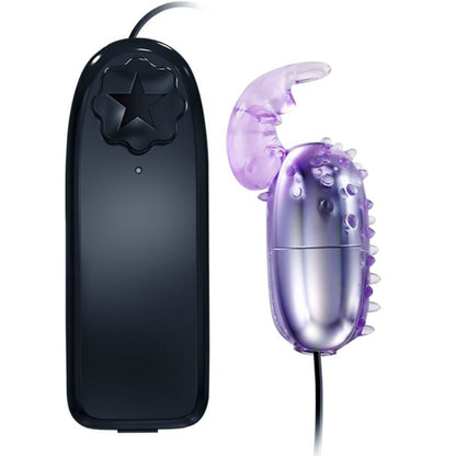 Uovo vibrante BAILE con stimolatore, dispositivo stimolante per il piacere, in colore rosa, con dettagli in silicone.