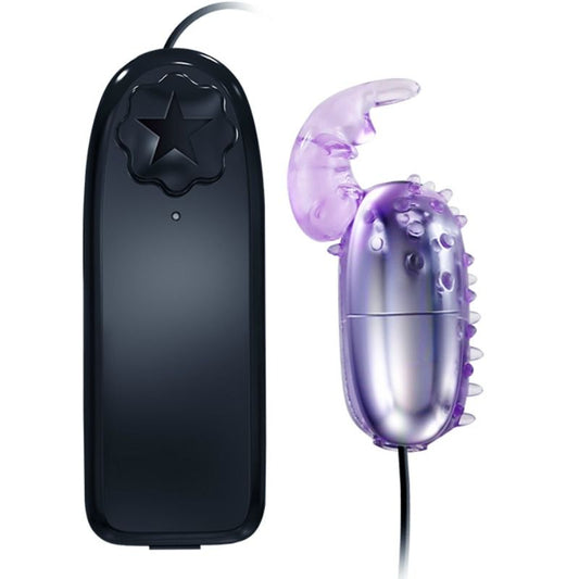 Uovo vibrante BAILE con stimolatore, dispositivo stimolante per il piacere, in colore rosa, con dettagli in silicone.
