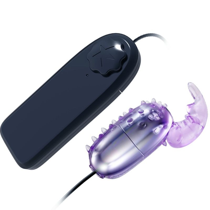 Uovo vibrante BAILE con stimolatore, dispositivo stimolante di colore nero, design compatto e funzionale, ideale per piacere personale