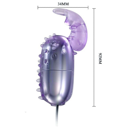 Uovo vibrante BAILE con stimolatore, superficie liscia e compatta, in colori vivaci, ideale per stimolazione personale.