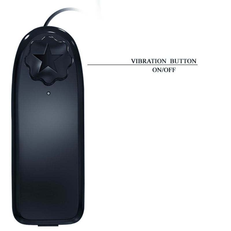 Uovo vibrante BAILE con stimolatore, dispositivo di piacere in silicone con design compatto e tecnologia vibrante.