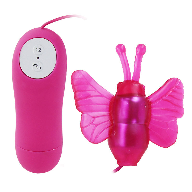 Vibratore stimolatore a farfalla BAILE Stimulating, design elegante e funzionale, alimentazione a 12V, per piacere e benessere.
