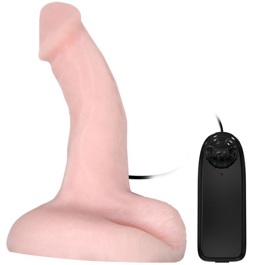 Dildo BAILE ARBITRANZA di BAILE VIBRATORS, con vibrazione e rotazione, in silicone rosa, dettagli realistici per stimolazione.