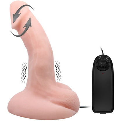 Dildo BAILE Arbitranza di vibrazione e rotazione, vibratori BAILE, con superficie liscia e design ergonomico, in colore rosa